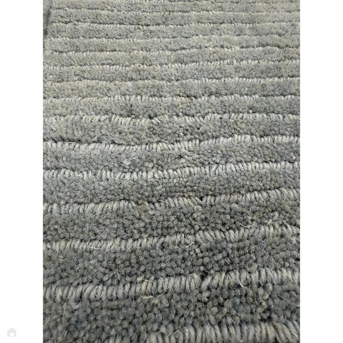 York Modern Plain Textured Subtle Ribbed Stripe Contrasting Smooth Border Handwoven Wool Loop Pile Pale Duck Egg Blue Rug-Asiatic Carpets-Rug Love - The Most Loved Rug Store