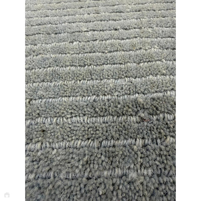 York Modern Plain Textured Subtle Ribbed Stripe Contrasting Smooth Border Handwoven Wool Loop Pile Pale Duck Egg Blue Runner-Asiatic Carpets-Rug Love - The Most Loved Rug Store