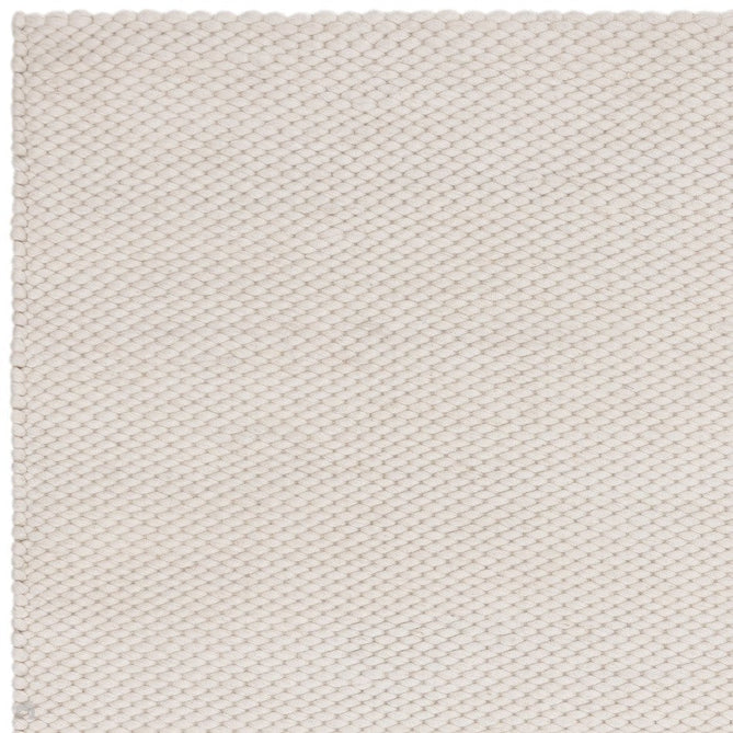 Zander Modern Plain Basketweave Hand-Woven Heavy-Weight Chunky Textured Space-Dyed Wool Blend Low-Profile Looped Pile Ivory Rug-Asiatic Carpets-Rug Love - The Most Loved Rug Store