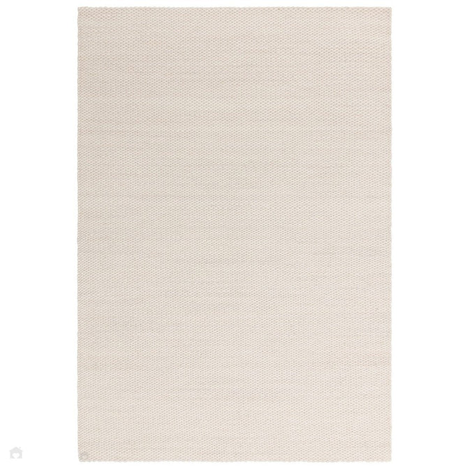 Zander Modern Plain Basketweave Hand-Woven Heavy-Weight Chunky Textured Space-Dyed Wool Blend Low-Profile Looped Pile Ivory Rug-Asiatic Carpets-Rug Love - The Most Loved Rug Store