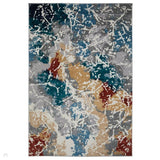 Zoe Modern Abstract Flatweave 1803 X Multicolour Rug
