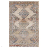 Zola Lisar Traditional Persian Vintage Distressed Ombre Hi-Low Textured Beige/Blue/Silver/Natural Rug