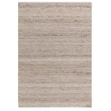 Birkdale Modern Plain Tonal Hand-Woven Textured Looped Pile Durable Wool Blend Flatweave Soft Natural Beige Rug