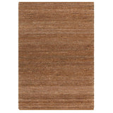 Birkdale Modern Plain Tonal Hand-Woven Textured Looped Pile Durable Wool Blend Flatweave Burnt Rust Rug