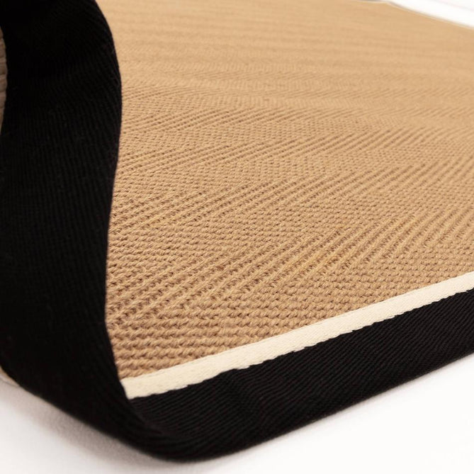 Bordo Herringbone Jute Flatweave Natural/Charcoal/Cream runner-Asiatic Carpets-Rug Love - The Most Loved Rug Store