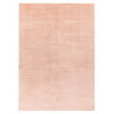 Como Plush Plain Super-Soft Silky Shimmer Ultra High-Density Mid-Height Polyester Shaggy Pink Rug