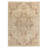 Heriz HE03 Serapi Traditional Persian Vintage Distressed Shimmer Tonal Textured Hi-Lo Space-Dyed Polyester Low-Profile Short Pile Copper Runner