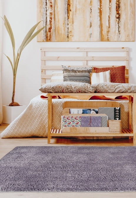 Snug Plain Lilac Rug