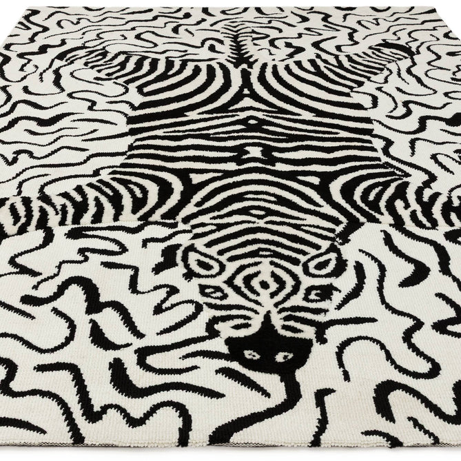 Wilder Zebra Mono/Black Rug-Asiatic Carpets-Rug Love - The Most Loved Rug Store