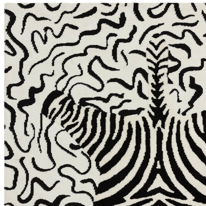 Wilder Zebra Mono/Black Rug-Asiatic Carpets-Rug Love - The Most Loved Rug Store