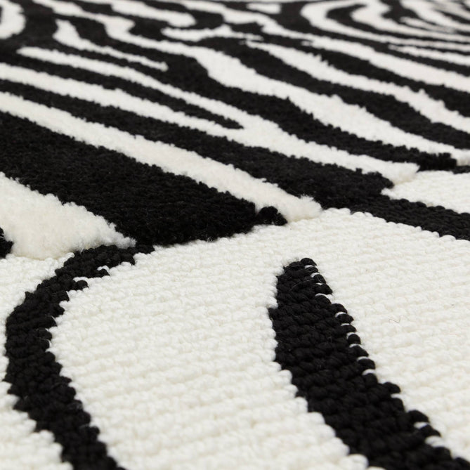 Wilder Zebra Mono/Black Rug-Asiatic Carpets-Rug Love - The Most Loved Rug Store