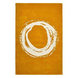 Elements EL1095 Modern Abstract Soft Hand-Woven Wool Ochre Rug