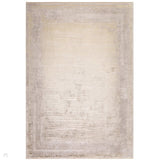 Elodie Modern Abstract Metallic Shimmer Bordered Overdyed Textured Soft-Touch Flatweave Champagne/Beige/Gold Rug