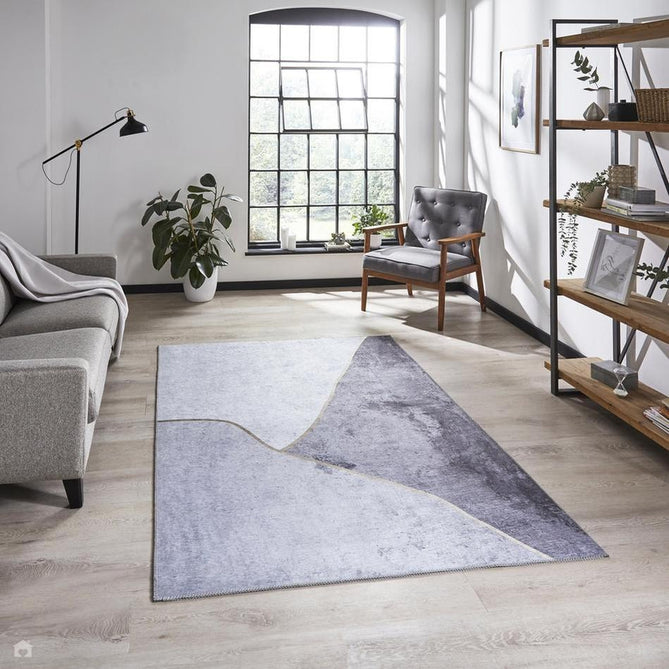 Force K7279 Grey/Gold Rug-Think Rugs-Rug Love - The Most Loved Rug Store