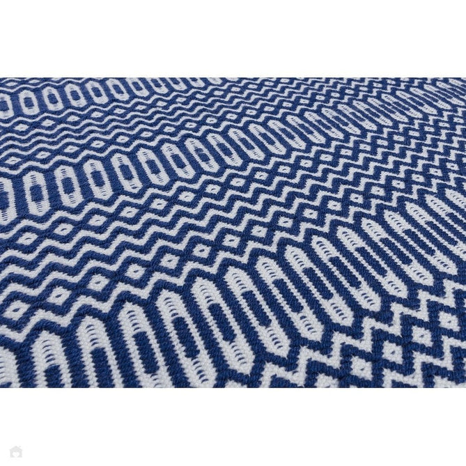 Halsey Modern Geometric Durable Stain-Resistant Weatherproof Flatweave In-Outdoor Blue Rug-Asiatic Carpets-Rug Love - The Most Loved Rug Store