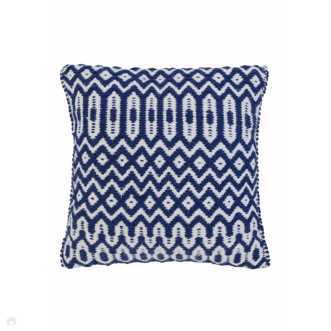 Halsey Modern Geometric Durable Stain-Resistant Weatherproof Flatweave In-Outdoor Blue Rug-Asiatic Carpets-Rug Love - The Most Loved Rug Store