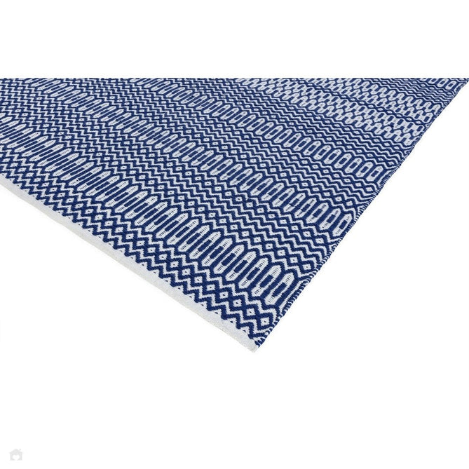Halsey Modern Geometric Durable Stain-Resistant Weatherproof Flatweave In-Outdoor Blue Rug-Asiatic Carpets-Rug Love - The Most Loved Rug Store