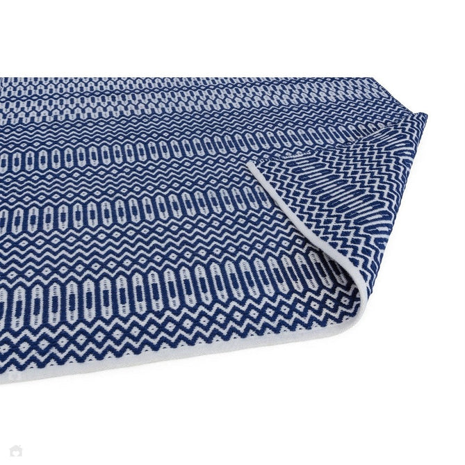 Halsey Modern Geometric Durable Stain-Resistant Weatherproof Flatweave In-Outdoor Blue Rug-Asiatic Carpets-Rug Love - The Most Loved Rug Store