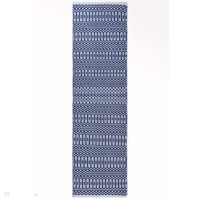 Halsey Modern Geometric Durable Stain-Resistant Weatherproof Flatweave In-Outdoor Blue Rug-Asiatic Carpets-Rug Love - The Most Loved Rug Store