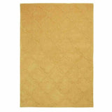 Hong Kong 8583 Modern Geometric Hand-Tufted Soft Textured Hi-Lo Acrylic Yellow Rug