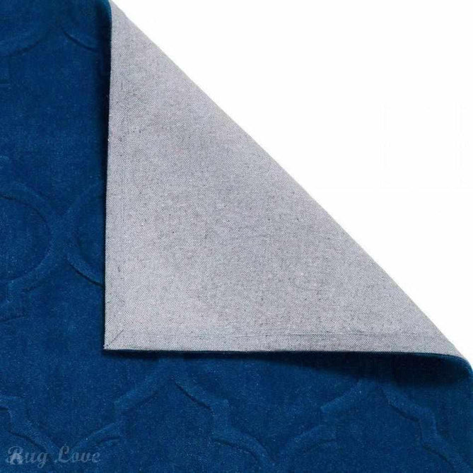 Hong Kong HK8583 Modern Geometric Hand-Tufted Soft Textured Hi-Lo Acrylic Navy Rug-Think Rugs-Rug Love - The Most Loved Rug Store