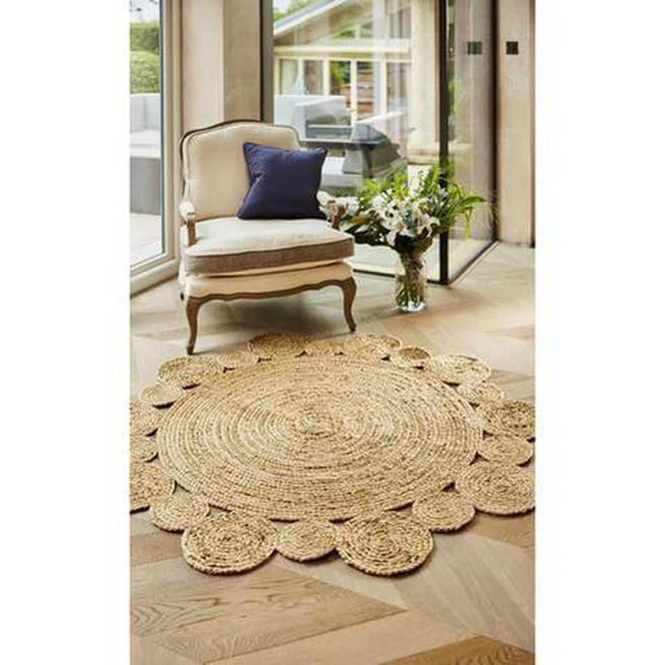 Jute Extra Natural Round Rug Lowest Price £134.00 | Rug Love