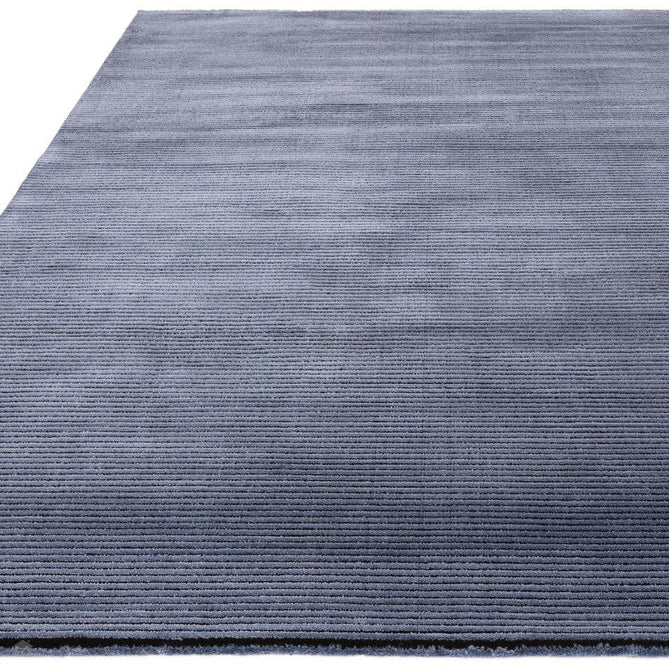 Kuza Plain Stripe Modern Abstract Distressed Shimmer Hi-Lo Textured Soft Velvety Touch High-Density Durable Easy-Care Short Pile Navy Rug-Asiatic Carpets-Rug Love - The Most Loved Rug Store