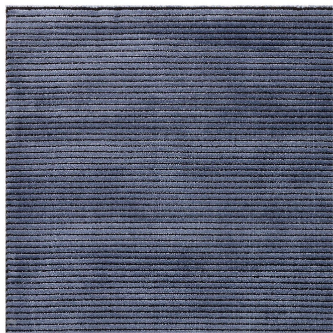 Kuza Plain Stripe Modern Abstract Distressed Shimmer Hi-Lo Textured Soft Velvety Touch High-Density Durable Easy-Care Short Pile Navy Rug-Asiatic Carpets-Rug Love - The Most Loved Rug Store