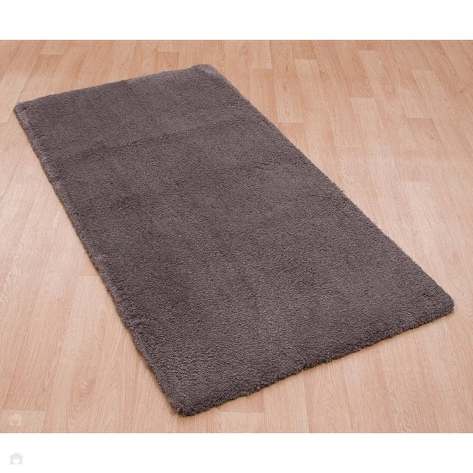 Lulu Plush Super-Soft Densely Woven Plain Silky Polyester Mid-Height Shaggy Smoke Rug-Asiatic Carpets-Rug Love - The Most Loved Rug Store
