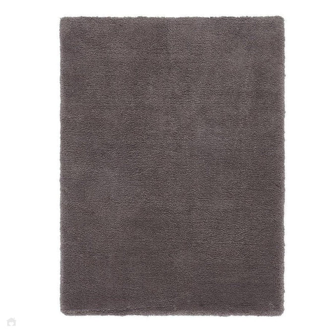 Lulu Plush Super-Soft Densely Woven Plain Silky Polyester Mid-Height Shaggy Smoke Rug-Asiatic Carpets-Rug Love - The Most Loved Rug Store