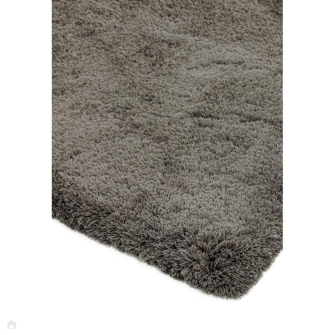 Lulu Plush Super-Soft Densely Woven Plain Silky Polyester Mid-Height Shaggy Smoke Rug-Asiatic Carpets-Rug Love - The Most Loved Rug Store