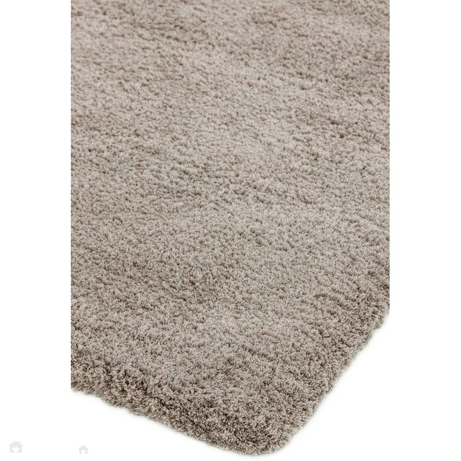Lulu Plush Super-Soft High-Density Woven Plain Silky Polyester Mid-Height Shaggy Stone Rug-Asiatic Carpets-Rug Love - The Most Loved Rug Store