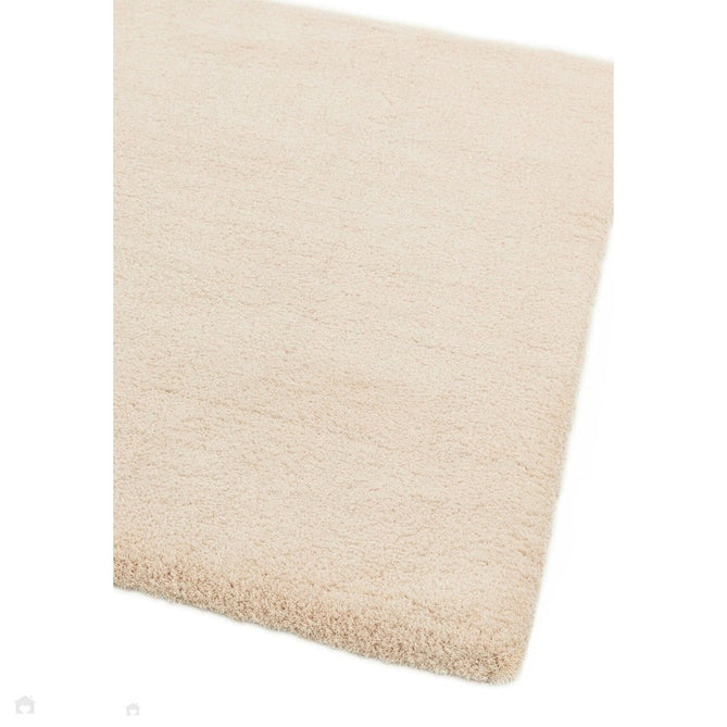 Lulu Plush Super-Soft High-Density Woven Plain Silky Polyester Shaggy Ivory Rug-Asiatic Carpets-Rug Love - The Most Loved Rug Store
