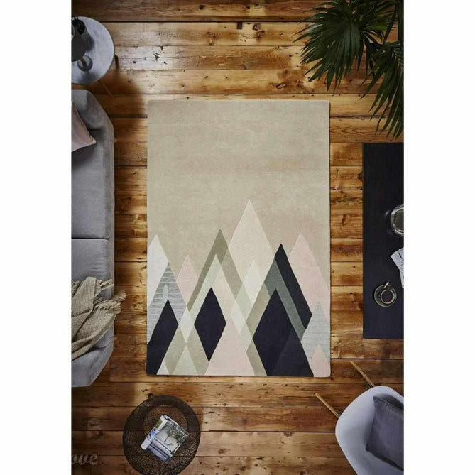 Michelle Collins MC21 Modern Abstract Soft Hand-Woven Wool Beige/Multi Rug-Think Rugs-Rug Love - The Most Loved Rug Store