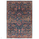 Zola Evin Traditional Persian Hi-Low Textured Pink/Turquoise Blue/Orange/Yellow/Cream/Multicolour Rug